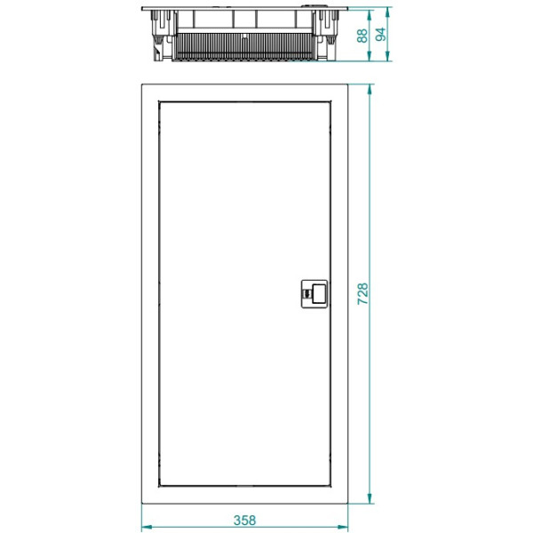 Розподільний щиток Elektro Plast 2004-00-MSF-U-56-IP30 - фото №3