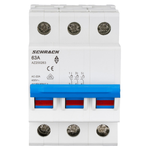 Вимикач навантаження Schrack AZ200263 63А 3P - фото №1