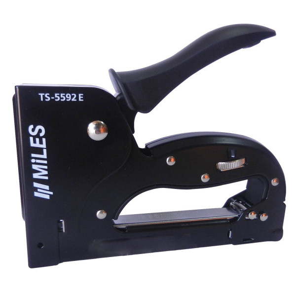 Степлер MILES TS-5592E/Y 4-14мм черный