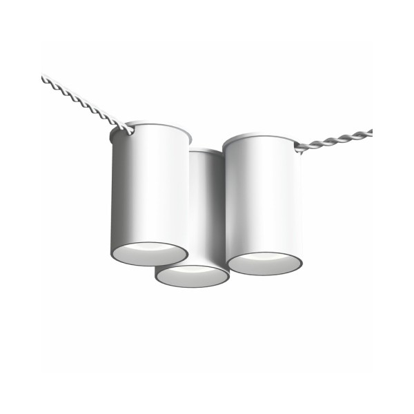 Точковий світильник для зовнішньої проводки Pikart 33861-1 BP GU10 3x60W IP20 Білий