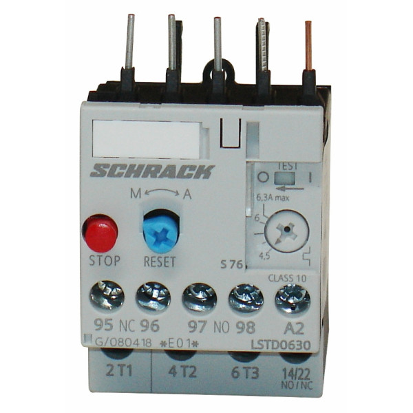 Тепловое реле Schrack LSTD0630 4,5-6,3А размер 00
