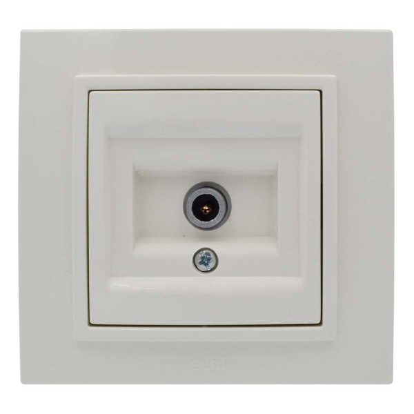 Розетка ELBI ZENA кремова TV без рамки ( 609-010300-273 ) - фото №1