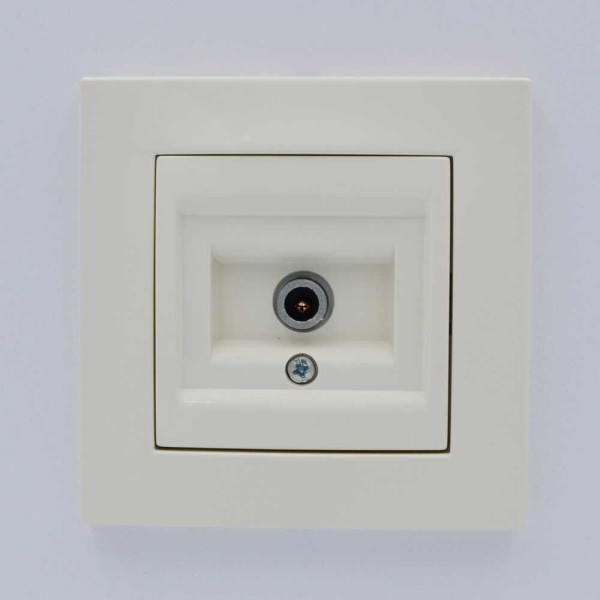 Розетка ELBI ZENA кремова TV без рамки ( 609-010300-273 ) - фото №3