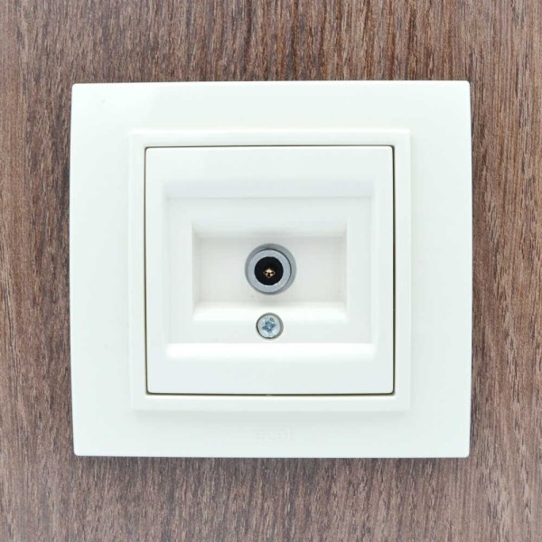 Розетка ELBI ZENA кремова TV без рамки ( 609-010300-273 ) - фото №8