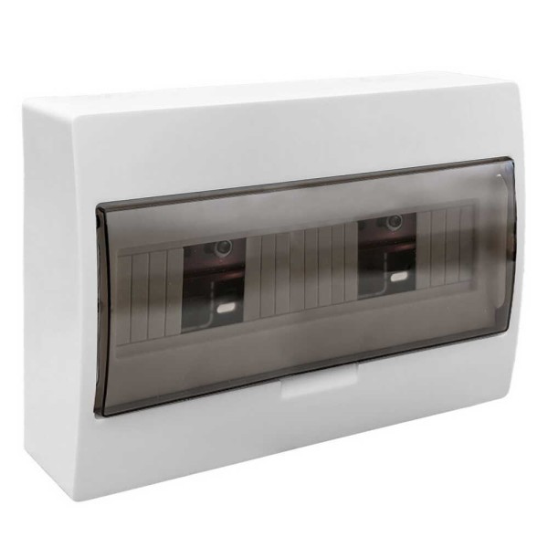 Бокс пластиковий на 12 модулів зовнішній КН-12 димчастий ( 902506 )