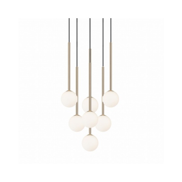 Люстра Zuma Line P0574-07F-F7AA Arcturus G9 7x4W IP20 Золота - фото №1