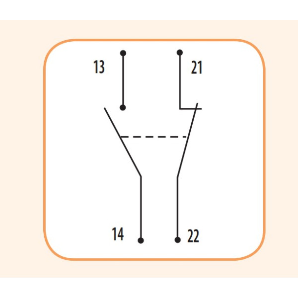 Фронтальный блок контактов ETI 004648021 ACBFE-11 (1НО+1НЗ) - фото №3