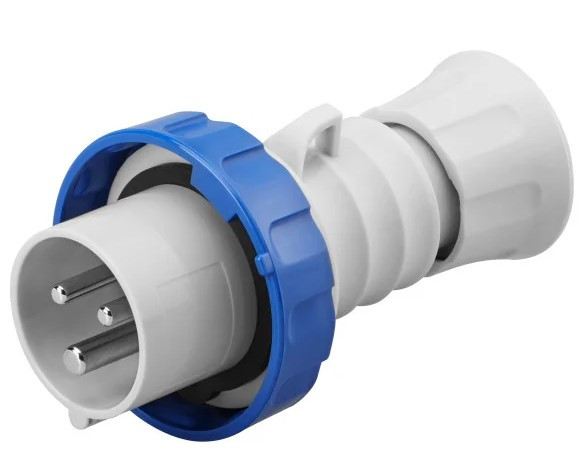 Переносная вилка GEWISS IP67 2P+E 32A 230В (GW60037H)