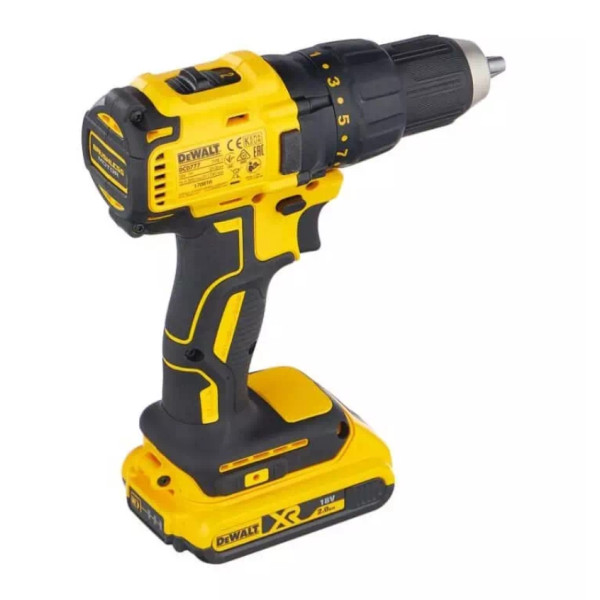 Бесщеточный аккумуляторный шуруповерт DeWALT DCD777D2T 18В - фото №3