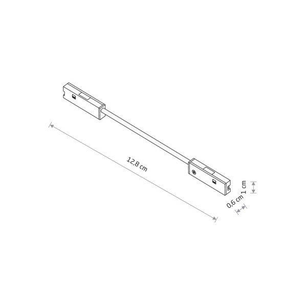 З'єднувач кутовий провідний Nowodvorski 11735 NANO-LVM Corner Conductive Module IP20 чорний - фото №1