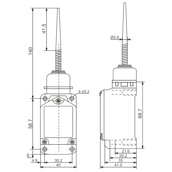 Кінцевий вимикач Promfactor FLS15M41467 - фото №1