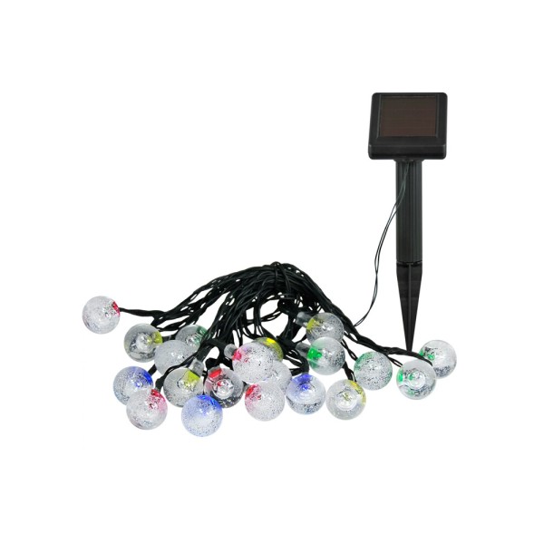Гирлянда на солнечной батарее Goldlux 309150 Colorful Balls LED IP44 разноцветная - фото №3