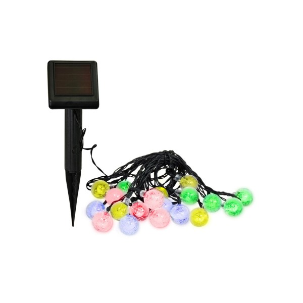 Гирлянда на солнечной батарее Goldlux 309150 Colorful Balls LED IP44 разноцветная - фото №4