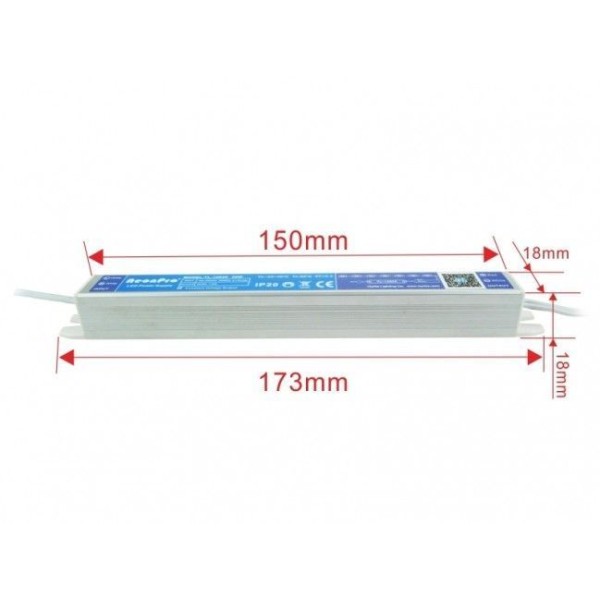 Блок живлення NeonPro Slim 20W DC12V (TL-12E20) - фото №1