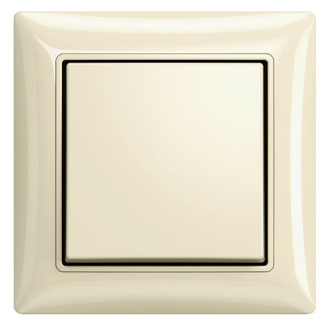 Одноместная рамка ABB Basic 55 2511-92-507 (слоновая кость) - фото №1