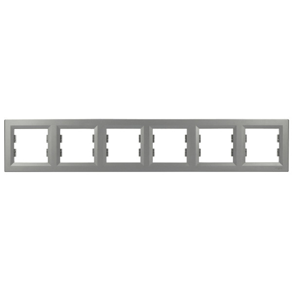 Рамка на 6 мест сталь Asfora, EPH5800662