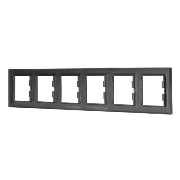 Рамка на 6 мест сталь Asfora, EPH5800662 - фото №3