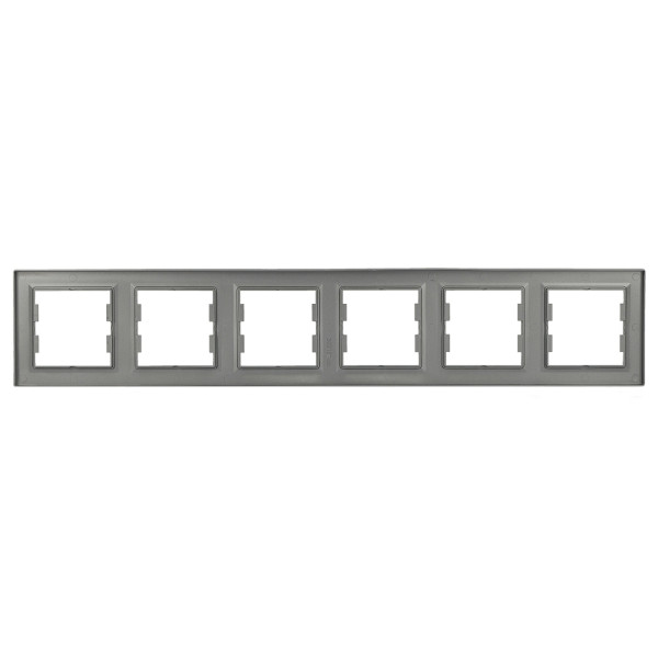 Рамка на 6 мест сталь Asfora, EPH5800662 - фото №4