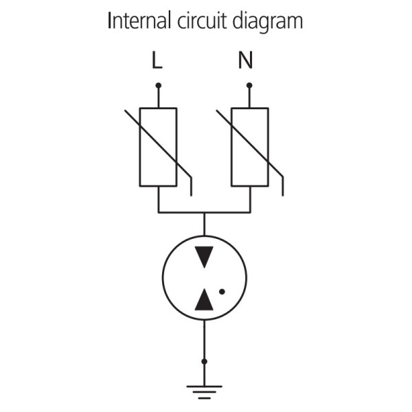 База (гнездо) для модуля защитного разрядника Schrack IS010201 Vartec 1P класс D VMG/VEPG - фото №2