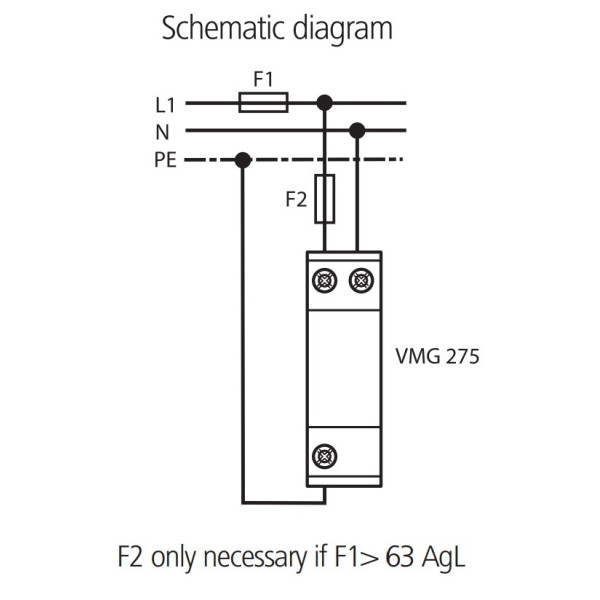 База (гнездо) для модуля защитного разрядника Schrack IS010201 Vartec 1P класс D VMG/VEPG - фото №3