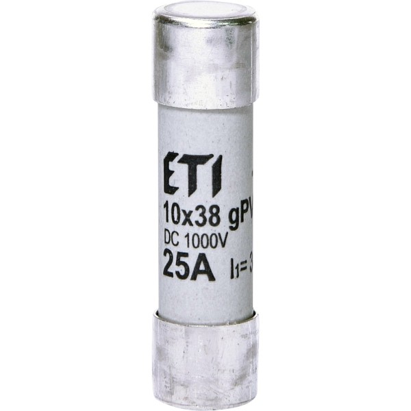 Запобіжник ETI 002625139 CH 10x38 gPV 25A 1000V (30kA)