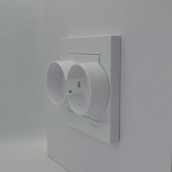 Розетка Nilson Moda біла 2-на без заземлення ( 21111024 ) - фото №2