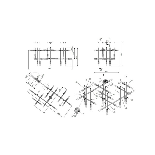 Люстра Pikart 30674-3 G9 28x60W IP20 Белая - фото №2