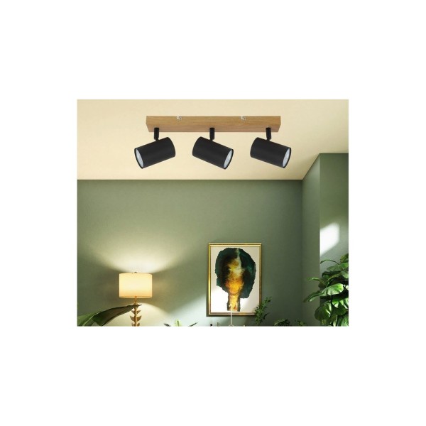 Спот Reality 838503-11 Quentin GU10 3x15W IP20 Bl - фото №3