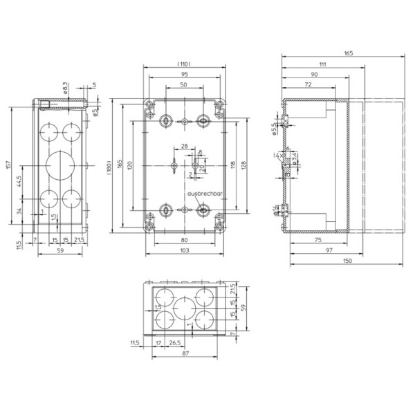 Розпредкоробка Spelsberg PS 1811-11-m (sp10590601) IP66 для вулиці - фото №10