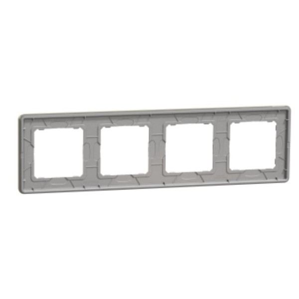 Четырехпостовая рамка Schneider Electric Sedna Elements Sedna Elements матовое золото SDD371804 - фото №3