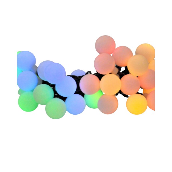 Гирлянда на солнечной батарее Goldlux 315304 Party Milk LED IP44 разноцветная - фото №4