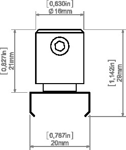 Кріплення KLUS DP-45-MOC-ZZ - фото №1
