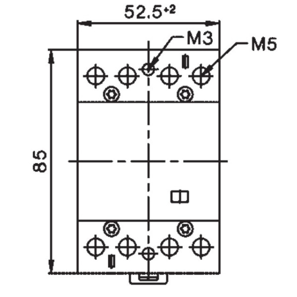 Контактор ETI 002463410 R 40-40 230V AC 40A (AC1) - фото №1