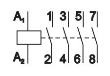Контактор ETI 002463410 R 40-40 230V AC 40A (AC1) - фото №3