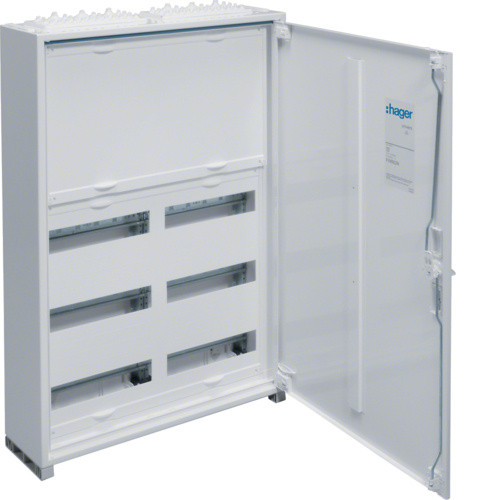 Щит Hager FWB52N Univers IP44/II 800x550x161мм 72 М с блоком для клемм