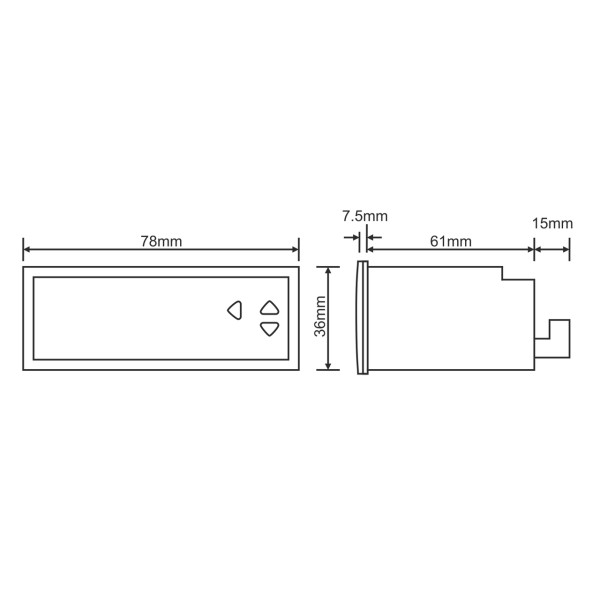 Двухрівневий температурний регулятор Tense DT-321 -30°C...+150°C - фото №1
