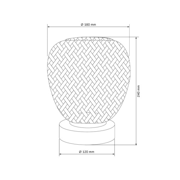Настільна лампа Goldlux 329202 Zanzibar E27 1x20W IP20 Бежевий - фото №3