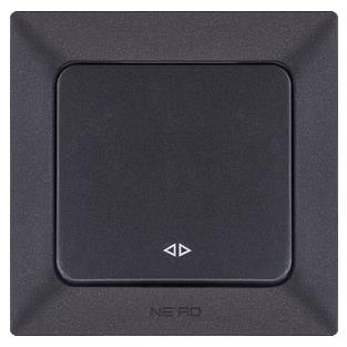 Перекрестный выключатель NE-AD ARAS 93-124-51 черный