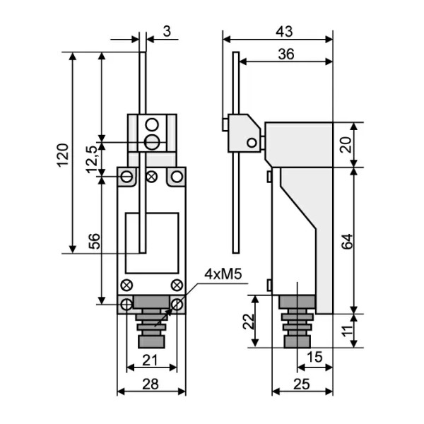 Конечный выключатель МЕ 8107 - фото №3
