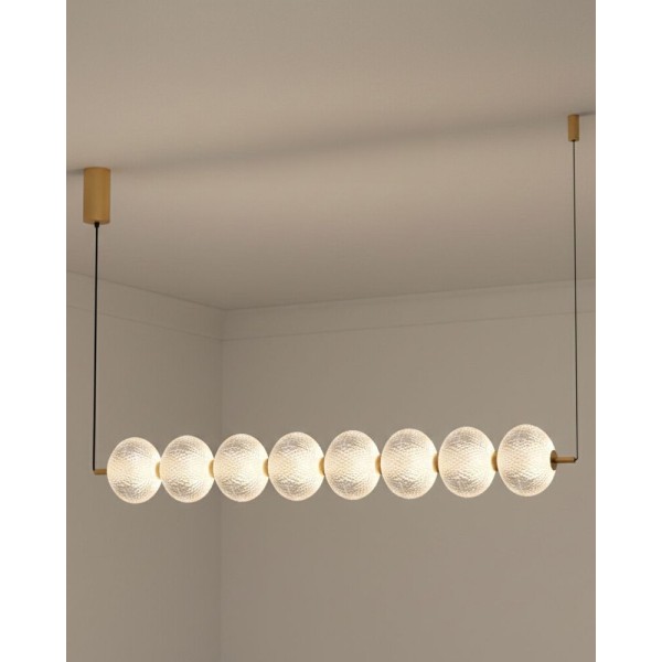 Підвісний світильник, люстра Zuma Line 5905316693456 Galatea LED 1x50W 3000K/4500K/6500K 4286Lm IP20 золотий - фото №1