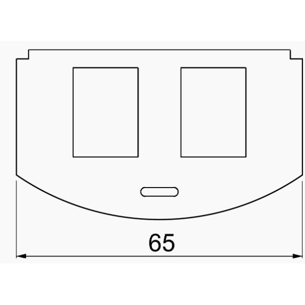 Рамка-супорт із нержавіючої сталі OBO Bettermann (7408806) MP R2 для GES R2 2х RJ45 тип C (Brand-Rex R&M: Snap-In and Keystone) для підлогового лючка - фото №2