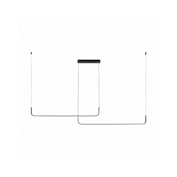 Подвесной светильник, люстра Zuma Line 2023199 Rike Led 2x40W 3000K/4000K/6000K 2500Lm IP20 Черный