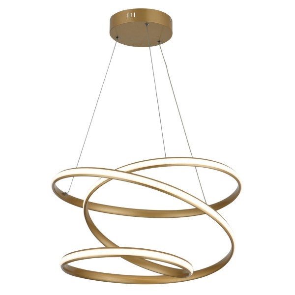 Підвісний світильник Reality 334811-03 Rollercoaster Led 1x50W 4000K 4000Lm IP20 Gold