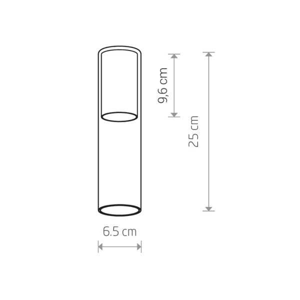 Плафон Nowodvorski 12051 Cameleon Cylinder M 10W IP20 сіро-зелений - фото №1