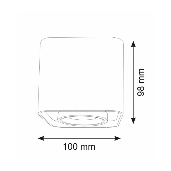 Точечный светильник Goldlux 325402 Xeno GU10 1x10W IP20 WH - фото №4