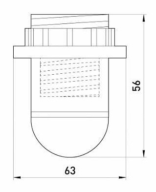 Патрон E.Next s9100006 Е14 с гайкой белый - фото №1
