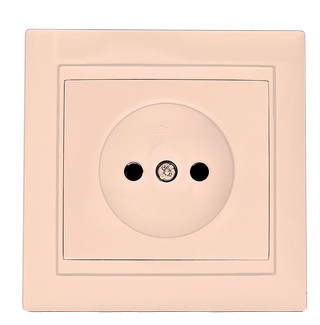 Розетка Elcor Emily 9215 (211574) без заземлення (кремовий)