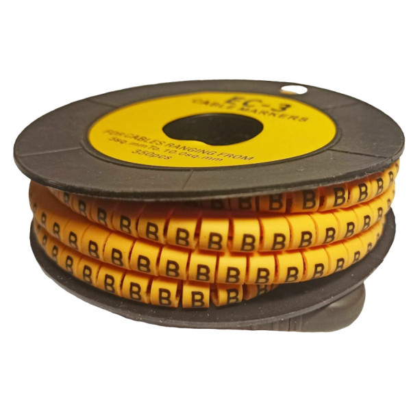 Маркер TNSy МК3 4-6мм² символ «В» 350шт (TNSy5502466)