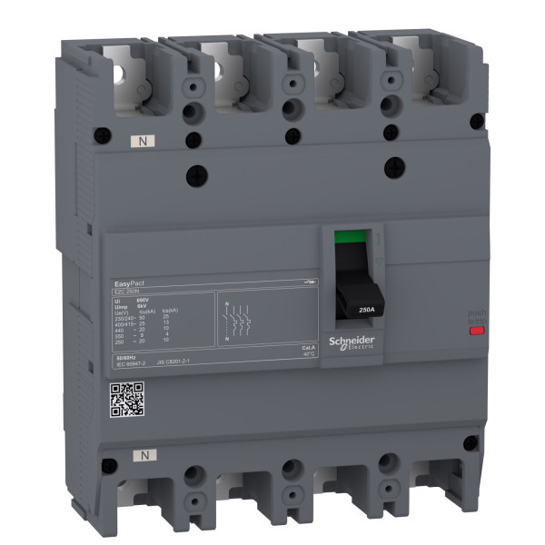 Автоматический выключатель Schneider Electric EASYPACT EZC250N 4P3T 25кА 150А