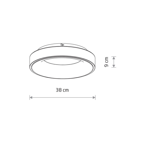 Потолочный светильник Nowodvorski 11203 Nikki Round LED 1x32W 4000K 2800Lm IP20 белый - фото №4